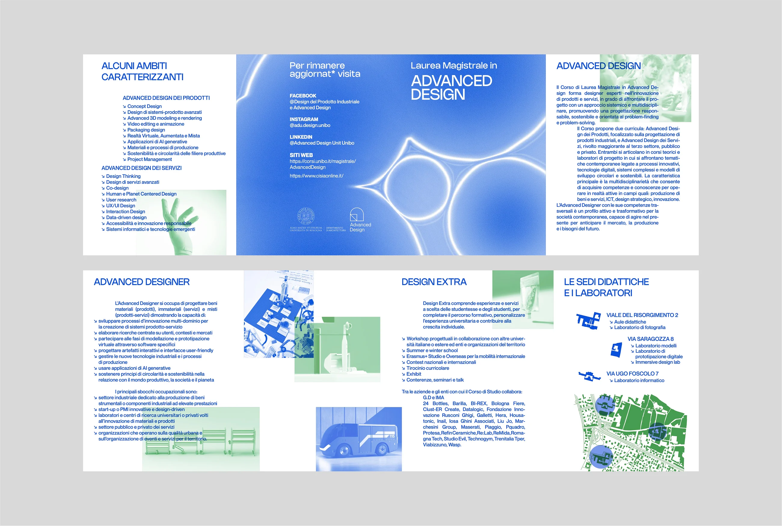 Immagine fronte e retro del flyer Laurea magistrale