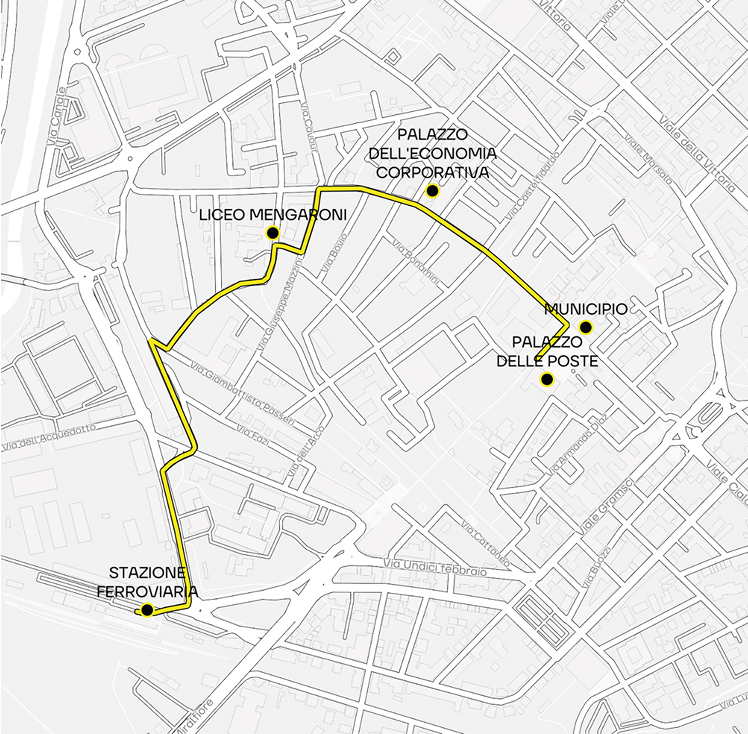 itinerario Architetture primo-novecento del progetto ARC