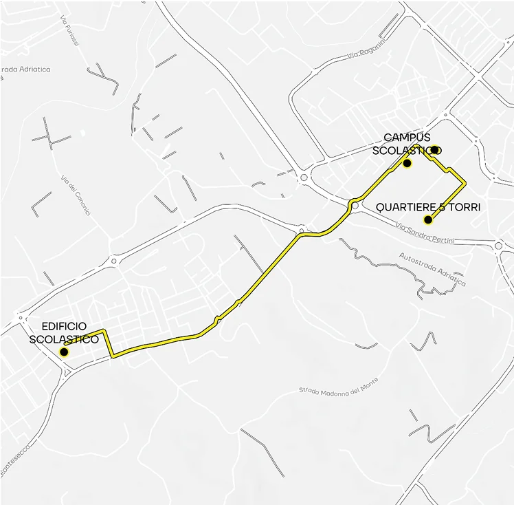 itinerario Architetture fuori-centro del progetto ARC