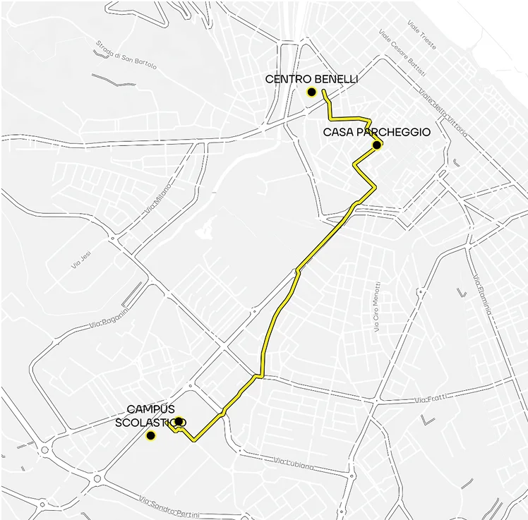 itinerario Architetture progettate da Aymonino del progetto ARC