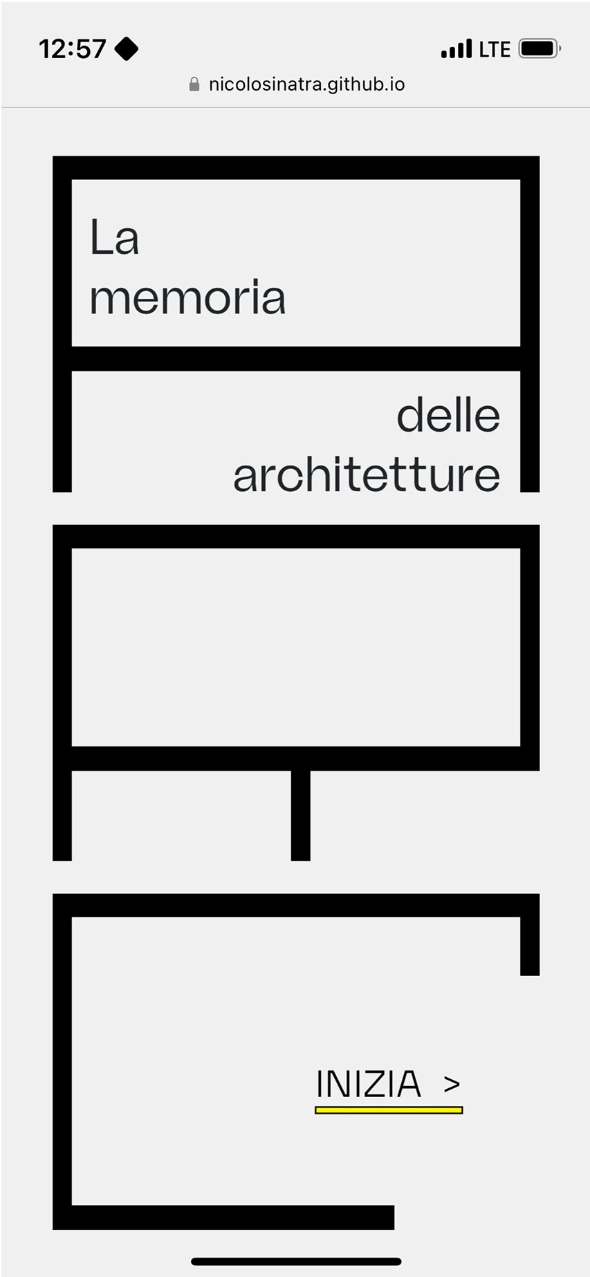 Mockup della web app del progetto ARC