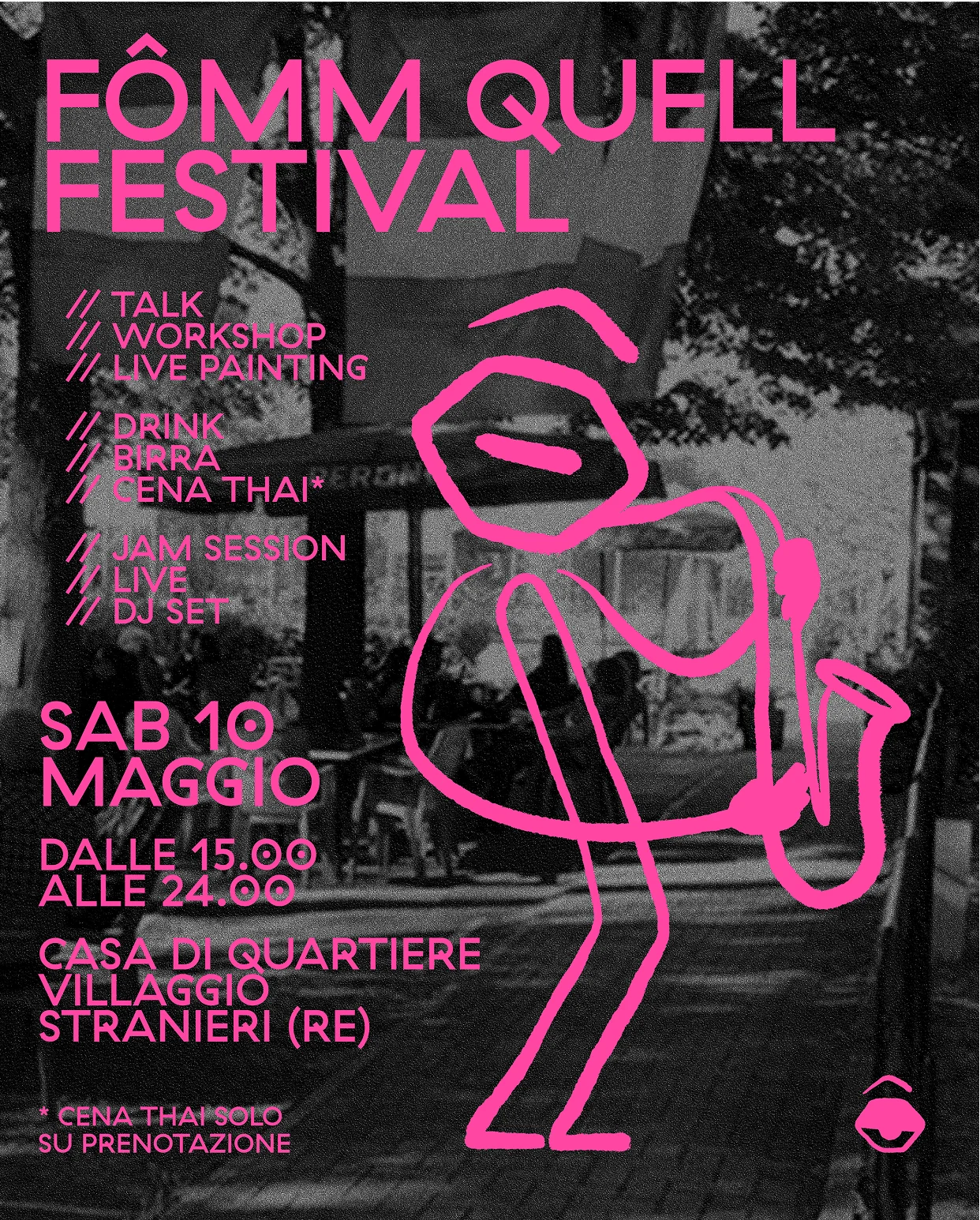 Locandina del festival di Fomm Quell