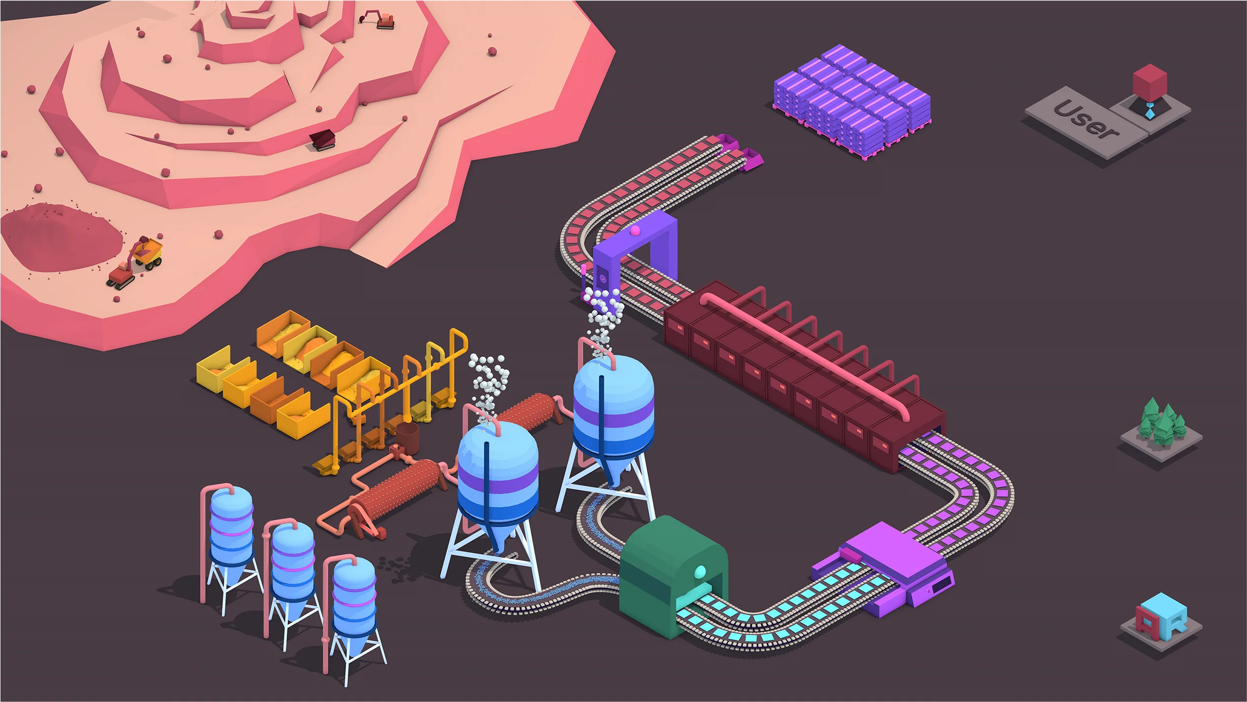 Schermata che mostra la UI dell'applicazione