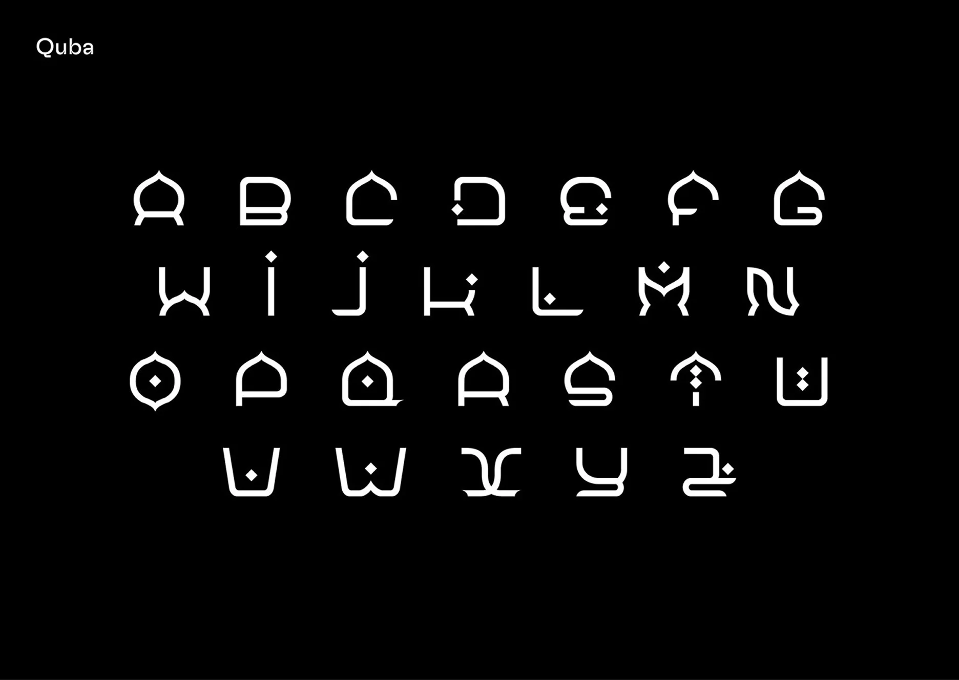 immagine del font Quba