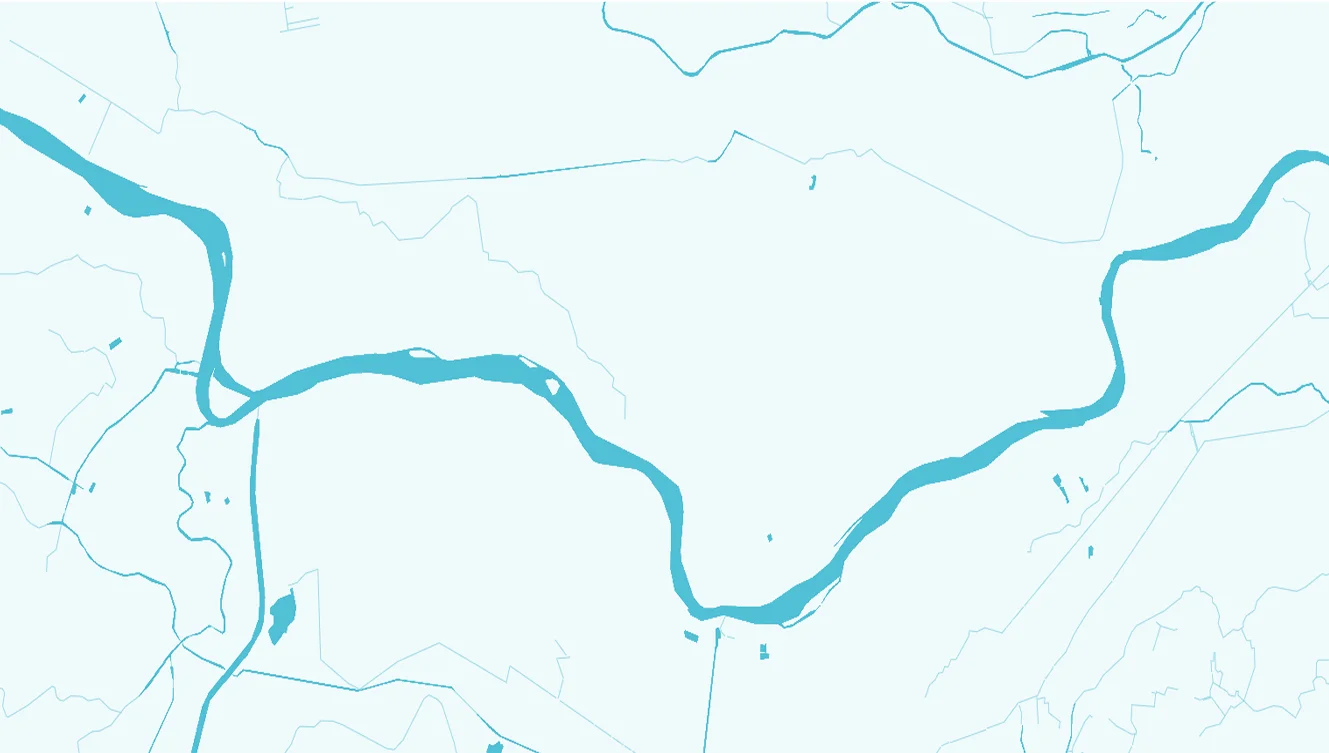 Cartina idrografica del Po